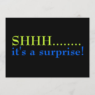 サプライズ80歳の誕生日パーティー招待Shhh 招待状