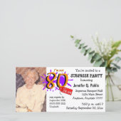 サプライズ80thバースデーパーティフォト招待状 (スタンド正面)