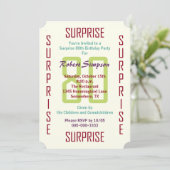 サプライズ80thバースデーパーティーチケット80 招待状 (スタンド正面)