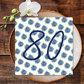 サプライズ80thバースデーパーティー青紫陽花 招待状