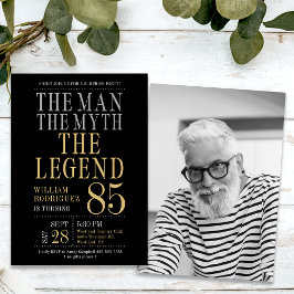 サプライズ85誕生日男の神話の伝説 招待状