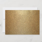 サプライズ90thバースデーパーティブラック&金ゴールド 招待状 (裏面)