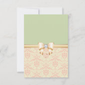 サプライズ90th誕生日パーティー | ダマスクダイヤモンドボウ 招待状 (裏面)