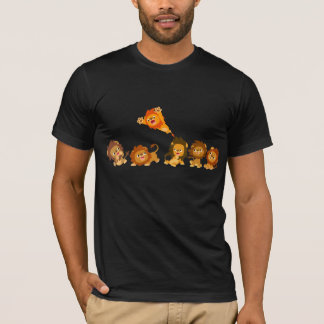 「サプライズ!!」 かわいい漫画ライオンズTシャツ Tシャツ