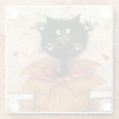 サプライズ·キティ·キャットバイ·ビアール ガラスコースター (裏面)