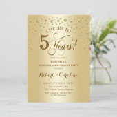 サプライズ・ゴールデン5周年記念パーティー 招待状 (スタンド正面)