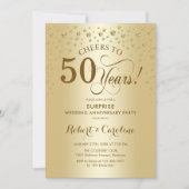 サプライズ・ゴールデン50周年記念セレブレーション 招待状 (正面)