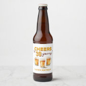 サプライズ チア ビール バースデーパーティー ビールラベル (正面)