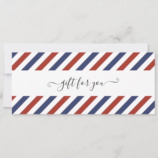 サプライズ ニューヨーク旅行 航空券 招待状 (裏面)