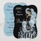 *サプライズ・バチェロレッテ・パーティーの女の子たち 招待状 (正面/裏面)