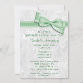 『サプライズ·バースデー·パーティー·ダマスクとボウ』 招待状 (裏面)