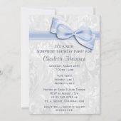 『サプライズ·バースデー·パーティー·ダマスクとボウ』 招待状 (裏面)