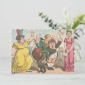 サプライズ – フラット招待状サイズ12.7 cm x 17.8 cm セーブザデート (スタンド正面)