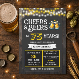 サプライズ・ブルワリー Cheers and Beers が75周年を祝う 招待状