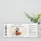 サプライズ ボールルーム ダンシング レッスン ギフト証明書 招待状 (スタンド正面)