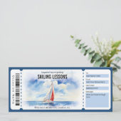 サプライズ ヨット レッスン ギフト券 招待状 (スタンド正面)