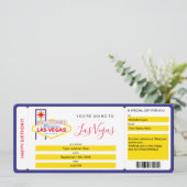 サプライズ ラスベガス 週末 搭乗券 招待状 (スタンド正面)