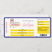 サプライズ ラスベガス 週末 航空券 招待状 (正面)