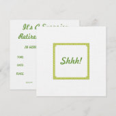 サプライズ·リタイアメント·パーティーモダン招待状 招待状 (正面/裏面)