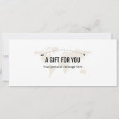 サプライズ・ロンドン搭乗券ギフト券 招待状 (裏面)