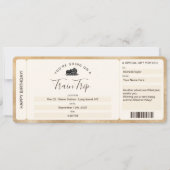 サプライズ 乗車券 チケット 列車 旅行 招待状 (正面)