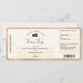 サプライズ 乗車券 チケット 電車 旅行 招待状 (正面)