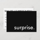 サプライズ。 招待状 (正面/裏面)