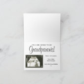 サプライズ!祖父母ベビースキャンのお知らせ カード (内部)