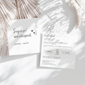 サプライズ!私たち、こっそり結婚しました 結婚式場でのサプライズ発表パーティー 招待状