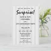 サプライズ!30thまたは任意の記念日パーティの招待状 招待状 (スタンド正面)