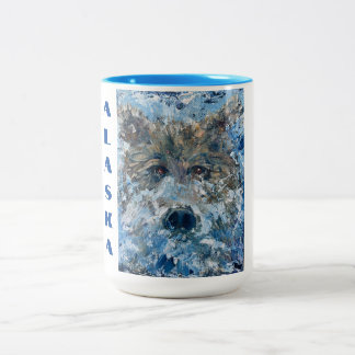 サプライズ!ALASKAN Bear in River Coffee Mug_ ツートーンマグカップ