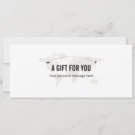 サプライズEgypt搭乗券ギフト券 招待状 (裏面)