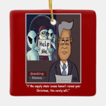 サプライチェーンセラミックオーナメント