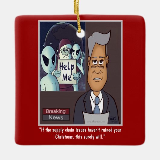 サプライチェーンセラミックオーナメント セラミックオーナメント (正面)