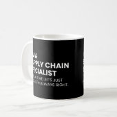 サプライチェーン専門おもしろい物流 コーヒーマグカップ (正面左)
