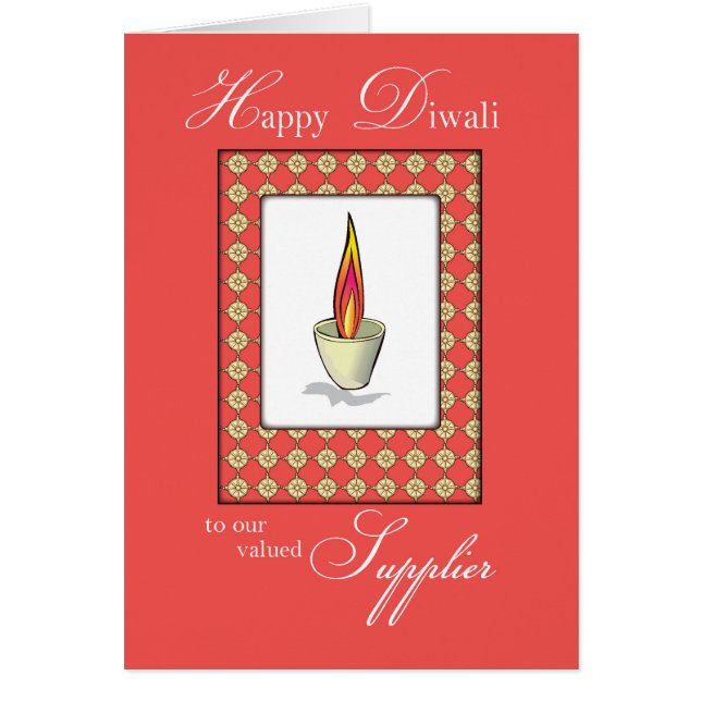 サプライヤーDiwali Candle on Red (正面)