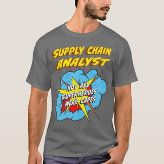 サプライ・チェーン・アナリスおもしろいトSuperheroジョブ・プレミアム  Tシャツ