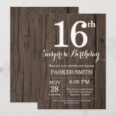 サプラ素朴イズ16誕生日招待状 招待状 (正面/裏面)