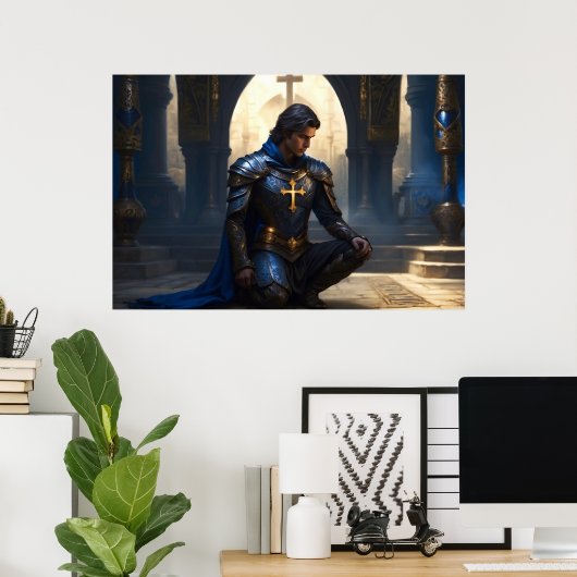 サプリカント祈りの言葉 ポスター (ホームオフィス)