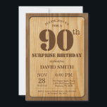サプ素朴ライズ90th誕生日招待状ウッド 招待状<br><div class="desc">90番目素朴の誕生日招待状(木素朴の背景)ヴィンテージレトロ国。大人の誕生日。男女誕生日Kids BoyまたはGarl Lady 10代の Teenage Bday招待状。13日15日18日21日21日30日40日50日70日80日90日100日。年齢に関係なく。さらにカスタマイズするには、「クリック カスタマイズ   」ボタンをクリックし、デザインツールを使用してこのテンプレートを変更してください。</div>