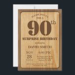 サプ素朴ライズ90th誕生日招待状ウッド 招待状<br><div class="desc">90番目素朴の誕生日招待状(木素朴の背景)ヴィンテージレトロ国。大人の誕生日。男女誕生日Kids BoyまたはGarl Lady 10代の Teenage Bday招待状。13日15日18日21日21日30日40日50日70日80日90日100日。年齢に関係なく。さらにカスタマイズするには、「クリック カスタマイズ   」ボタンをクリックし、デザインツールを使用してこのテンプレートを変更してください。</div>