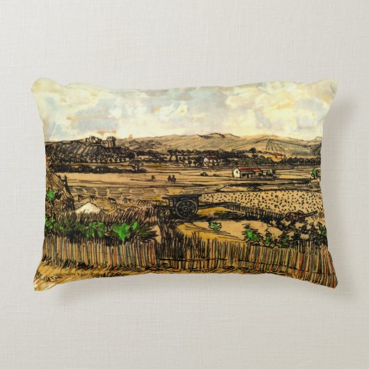 サベストインプロヴァンスモンマジュールbyビンセント・ヴァン・ゴッホ アクセントクッション (正面)