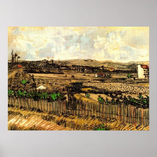 サベストインプロヴァンスモンマジュールbyビンセント・ヴァン・ゴッホ ポスター (正面)