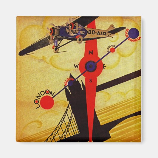 サベナアールデココンパス マグネット (正面)