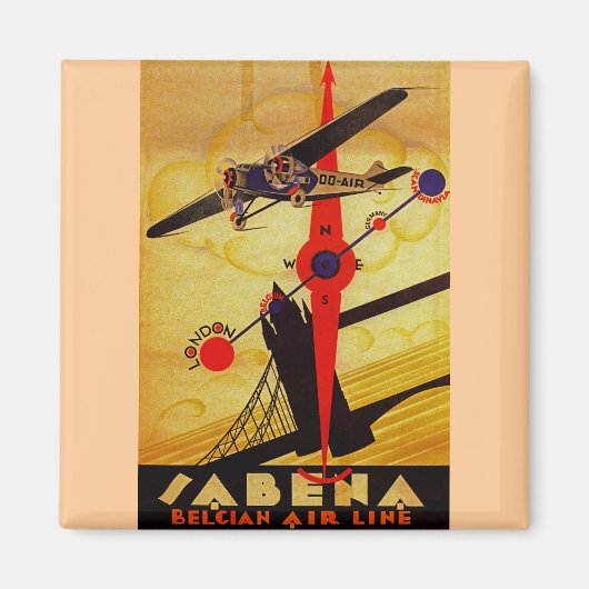 サベナアールデココンパス マグネット (正面)