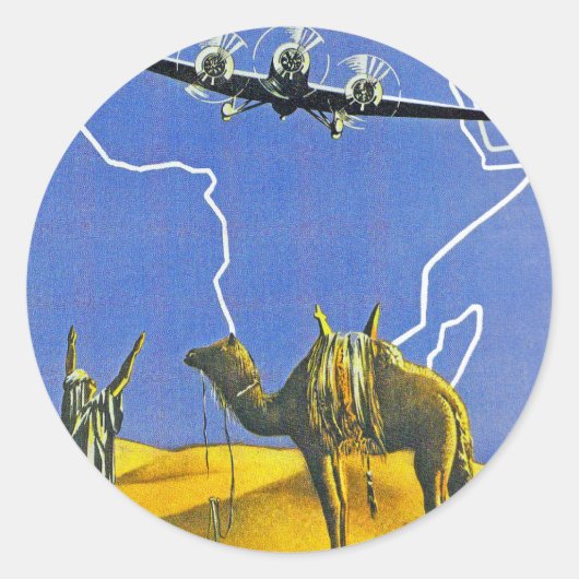 サベナ～ベルギーコンゴ ラウンドシール (正面)