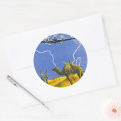 サベナ～ベルギーコンゴ ラウンドシール (封筒)