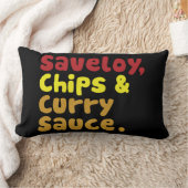 サベリー、チップス、カレーソース。 ランバークッション (ブランケット)