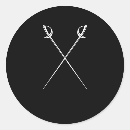 サベルフェンシング剣武術アーツフェンサーデュエル ラウンドシール (正面)