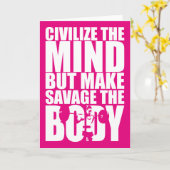 サベージを体のトレーニングにするやる気を起こさせる カード (黄色い花)